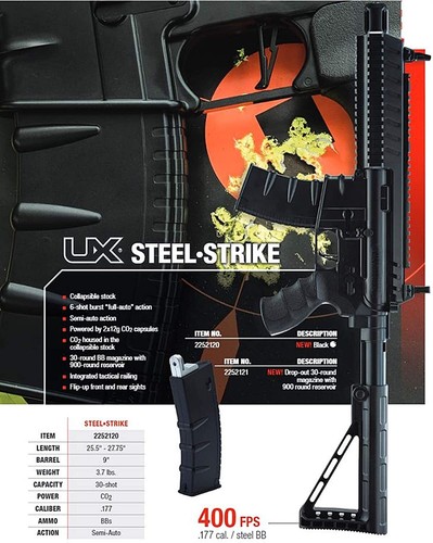 Refurbished Umarex Steel Strike 4.5MM CO2 BB Gun Rifle - Picture 5 of 5