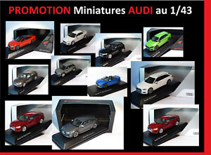 DESTOCKAGE miniatures AUDI au 1//43 A1 A4 A5 A6 A7 Q2 Q3 Q5 Q7 Q8 TT R8 RS Avant