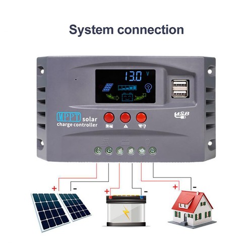 Solar Panel Regulator MPPT Charge Controller 12-24V Auto Focus Tracking 30-100A - Picture 11 of 24