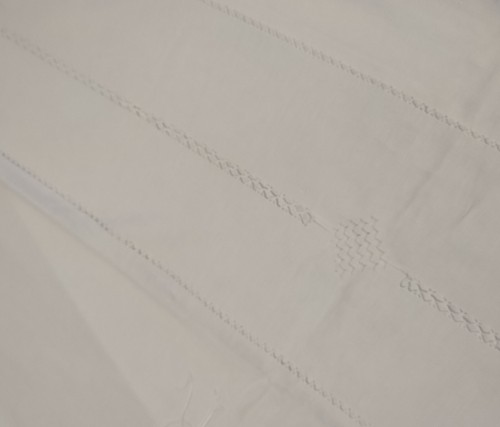 ancien grand drap metis  jour echelle - monogramme DR   230cm x 320cm - Imagen 12 de 14