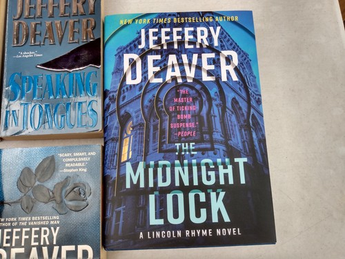 Jeffery Deaver Lot Mystery Thriller Crime Murder Detective Novels Fiction - Imagen 4 de 9