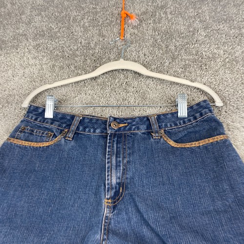 Route 66 Denim Jean Shorts Juniors Size 7/8 Blue Dark Wash Mid Rise 5-Pocket - Picture 2 of 9