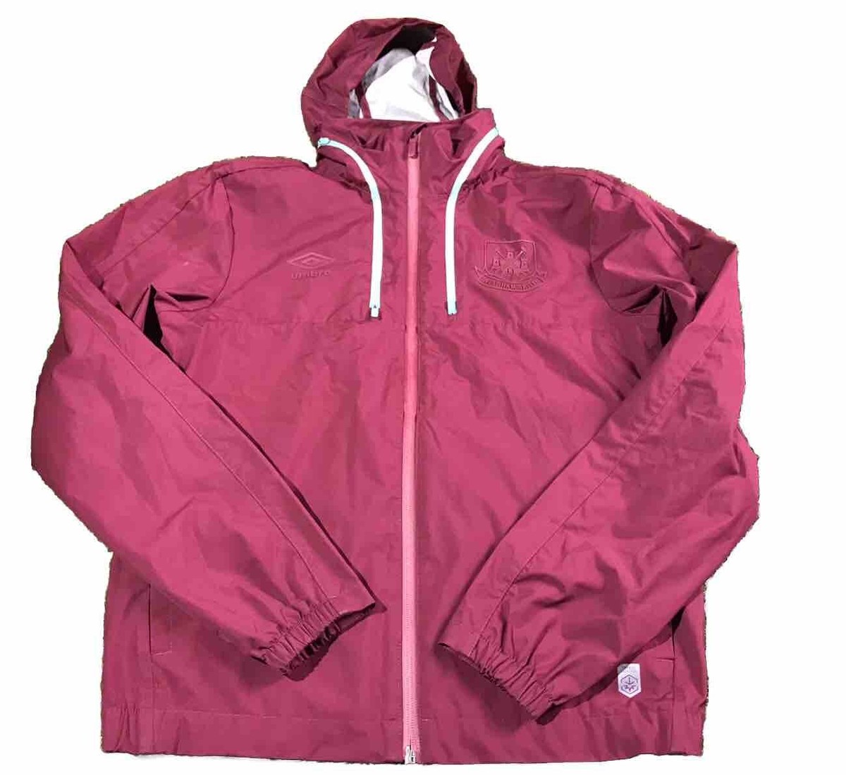 West Ham Training Jacket Hoodie Mens Small Adult) Read