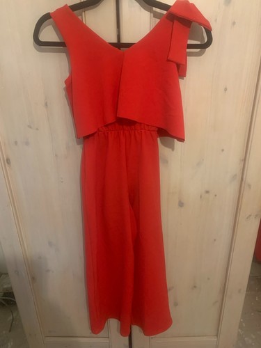 River Island Girls Jumpsuit Outfit Red 7/8 years - Picture 5 of 5