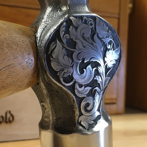 Vintage Gold Blacksmith Cross Peen Cane Hammer Head Custom Order Sample Design - 第 7/11 張圖片