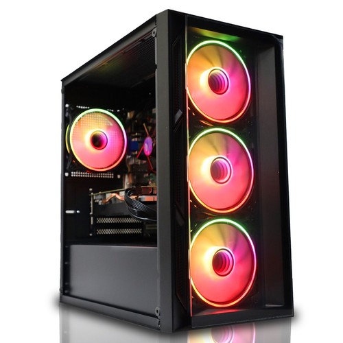 Gaming PC Core i5 7th Gen 16GB RAM AMD RX 580 8GB 500GB + 240GB SSD Windows 10 - Picture 2 of 9