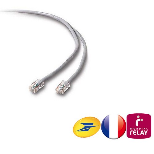 CABLE CORDON RJ45 RESEAU Etherne INTERNET LAN 0,5m 1m 3m 5m 10m 12m 15m 20m 30m - Imagen 13 de 23