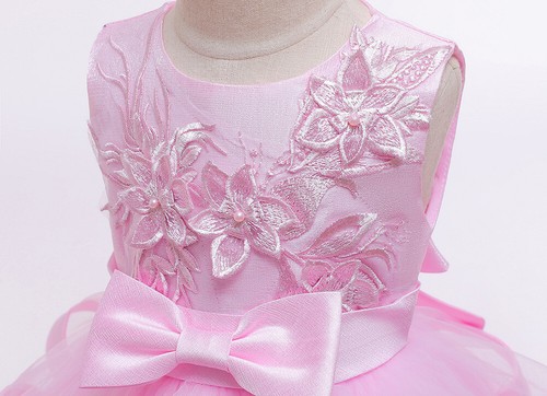 Little Girls Layered Tulle Princess Dress Wedding Party Pageant Birthday Dress - Picture 21 of 30