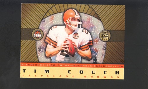 1999 CROWN ROYALE FOOTBALL CARD TIM COUCH #5 NM-MT ROOKIE GOLD - Picture 1 of 2