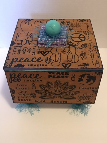 Tattoo Dreams Teach Peace Storage Box Signed & Dated by Artist Unique Decor Item - Picture 1 of 10