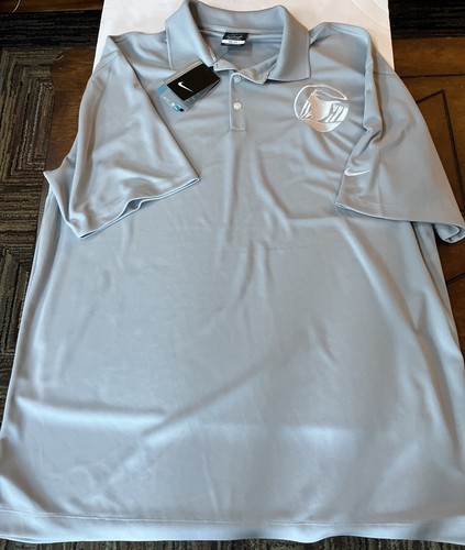 Men’s Nike Golf Light Grey Polo W/ Emblem XL New With Tags - Picture 2 of 5