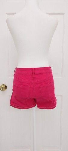 New!Women's Hot Pink Shorts High Rise Size 7 By No Boundaries Pockets New - Picture 4 of 13