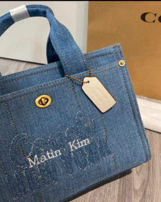 COACH [COACH × MATIN KIM] Cargo Tote Bag 26 Denim Blue CAZ29