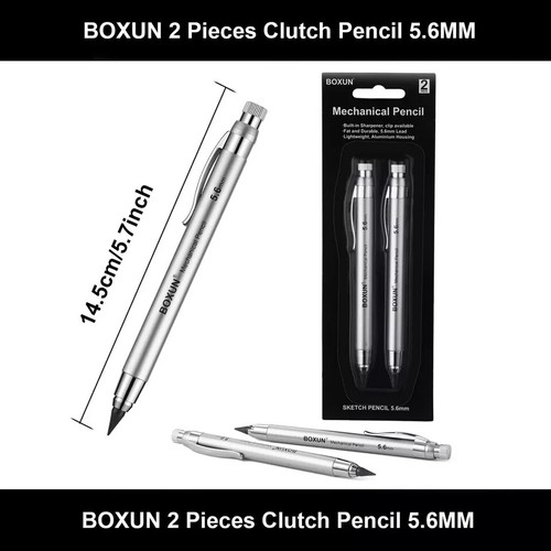 5,6 mm Minenhalter, Kupplungsstifte für Entwurf Zeichnen, 2 Stück (1er Pack) - Bild 2 von 2