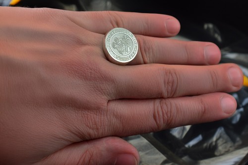 Sterling Silver St. Anthony Signet Ring Catholic Patron Saint Jewelry - Picture 5 of 8