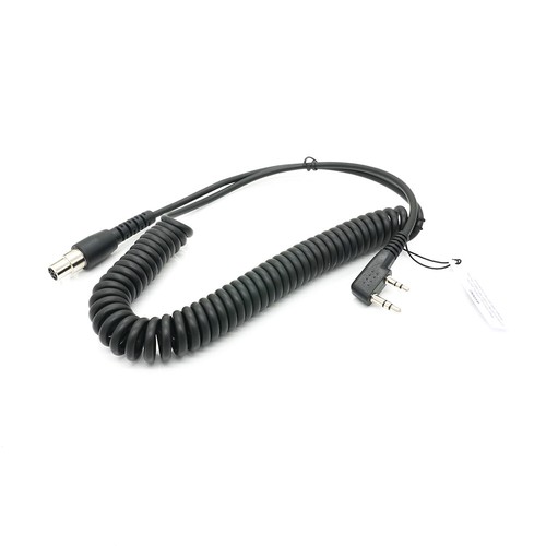Two Way Handheld Radios Headsets 2-Pin to 5-Pin Coil Cord Cable For Kenwood - Bild 1 von 7