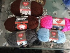 400g Red Heart Acrylgarn Northern niki Reflective braun 