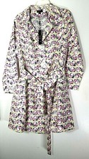 Jerry T Womens Yellow Pink Black Print Jacket Coat Large L 14 16 New Nwt