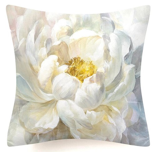 Cushion COVERS Blue White Floral Flower Decorative Soft Throw Pillow Case 18x18" - Picture 34 of 47