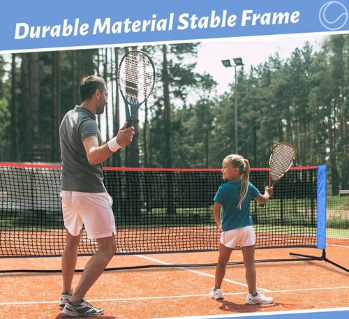 Tennisnetz Badmintonnetz 10FT Volleyballnetz Multisportnetz für Indoor Outdoor - Bild 6 von 9