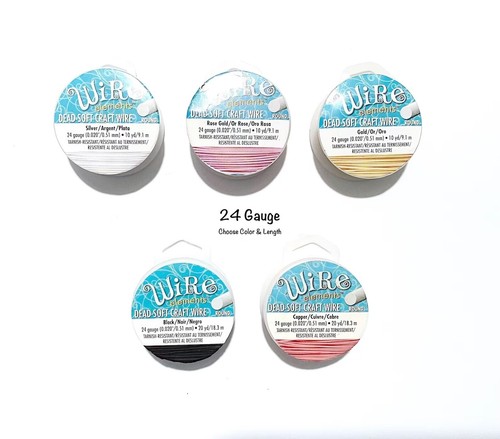 Wire Elements Beadsmith Choose Color & Gauge Crafting Wire Jewelry Medium Temper - Picture 11 of 15