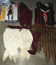 womens BUCCANEER BEAUTY PIRATE HALLOWEEN COSTUME small 6/8 complete nice