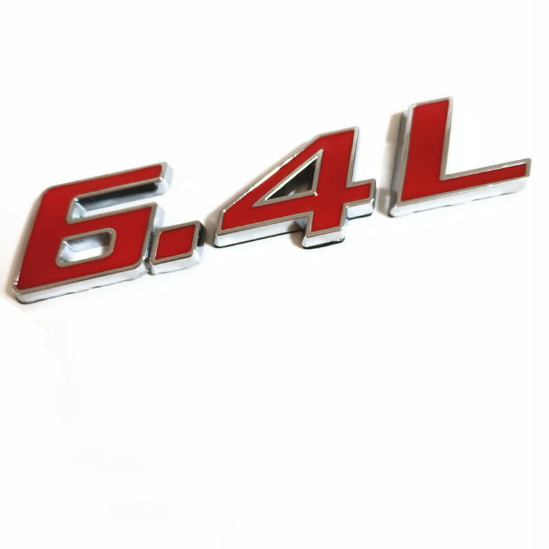 Car Decal 6.4L Emblem Side Fender Badge Sticker for VIPER hemi 6.4 L