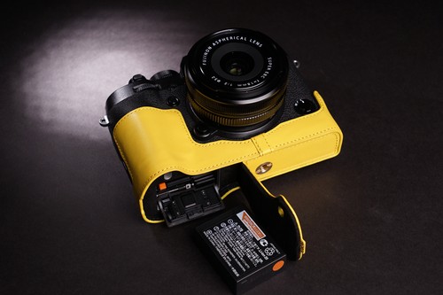 Funda protectora de cuero genuino con media cámara para FUJIFILM XT3 XT2 X-T3 X-T2 - Imagen 6 de 24