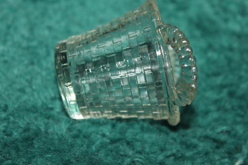 SOPORTE PALILLO DE DIENTES CESTA 2 ASAS TRANSPARENTE CRISTAL AÑOS 70 VINTAGE - Imagen 7 de 12