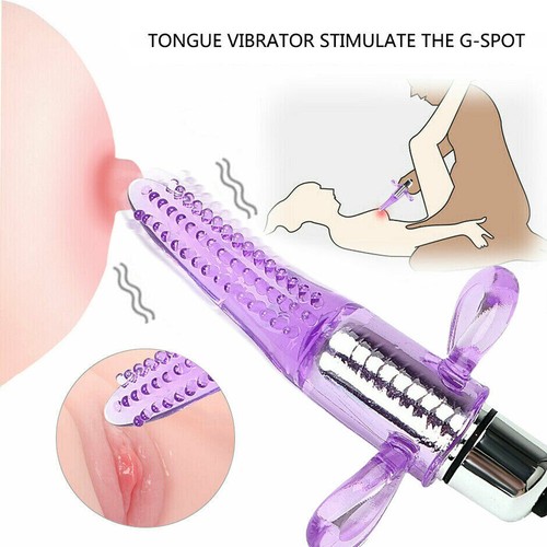 Finger-Rings-Clit-Licking-Tongue-Massager-Vibrator-G-Spot-Oral-Sex-Toy-for-Women - Picture 3 of 12