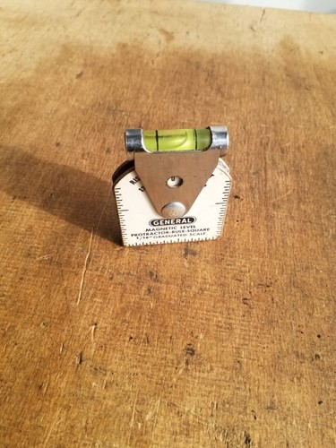 General Howe Man. Co. Magnetic Level, Protractor, Rule, Square 1/16" Scale - Picture 8 of 10