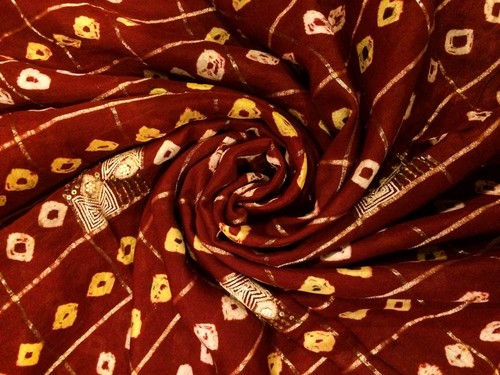 Vintage Indian Kunst Seide Saree Stoff Kleid Recycle Sari Sarong Vorhang ASS1095 - Bild 7 von 7