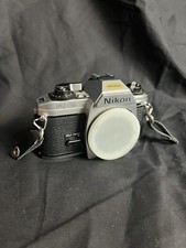 Nikon FG-20 SLR Film Camera Body Chrome Vtg Japan Untested