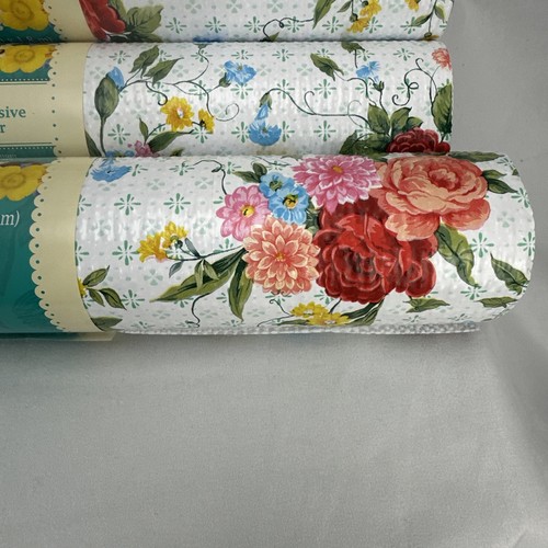 PIONEER WOMAN Non-Adhesive Shelf Liner Lot of 4 rolls 20" Inches x 6' feet NEW - Picture 7 of 13