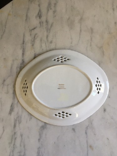 Bacchus Elite T. Limoges Plato Ovalado Plato Bandeja Reticulado Dorado 9" - Imagen 5 de 9