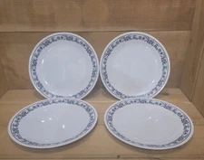 4 Corelle Blue Onion Dinner Plates. 10-1/4"W. No Chips, Cracks or Scratches
