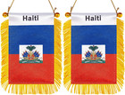 New Listing3 X 5 Inch Haiti Window Hanging Flag Haitian Small Mini Car Flags Banners Rearvi