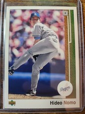 Hideo Nomo サイン入りボールとカードセット Upper Deck Hideo Nomo Baseball Serial Numbered Sports
