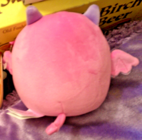 NWT Squishmallows 5” WAKISHA Hot Pink Vampire Bat Halloween 2024 FREE SHIPPING - Picture 2 of 2