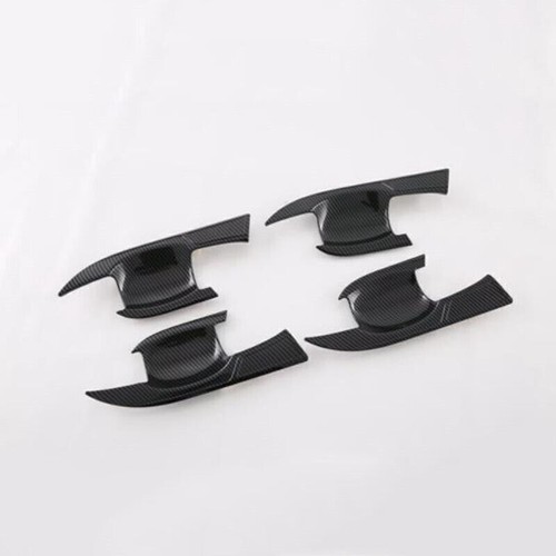 For Mitsubishi Outlander 2022-23 ABS Carbon Fiber Door Handle Bowl Covers Trim - Foto 8 di 13
