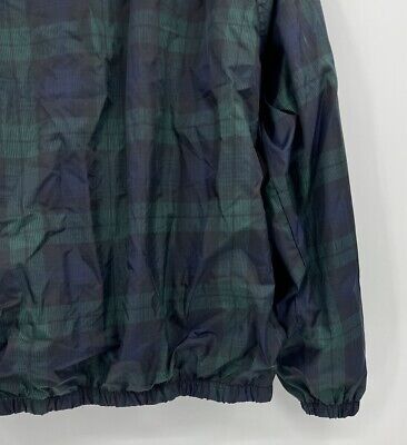 Vintage Jerzees Plaid Nylon Full Zip Windbreaker Jacket Size Vintage Jerzees Plaid Nylon Full Zip Windbreaker Jacket Size
