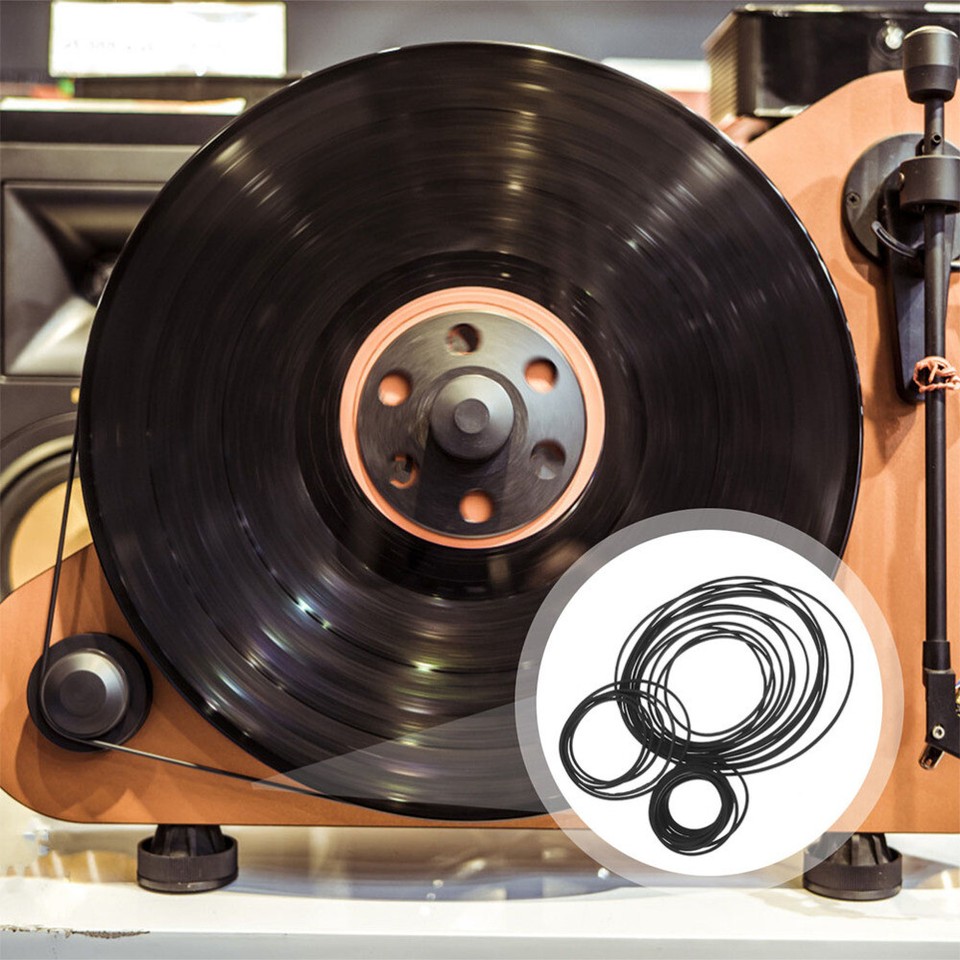 90pcs Cassette Rubber Belts Recorder Belts Cassette Tape Machine Belts