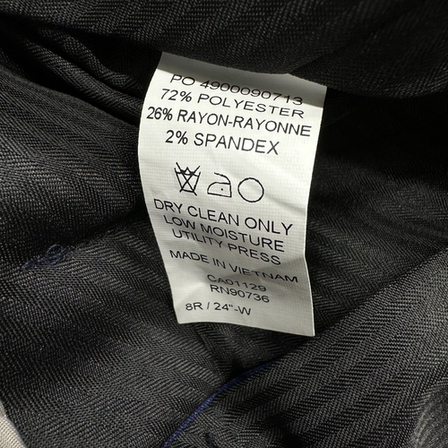 Marc New York Andrew Marc Dress Pants Youth Boys Size 8R Blue Unhemmed 24" Waist - Picture 8 of 12