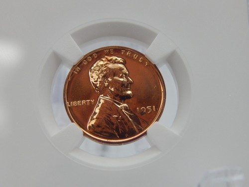 1951 NGC PF 65 RD ROT Lincoln Weizenrücken CENT #BT-259 - Bild 2 von 4