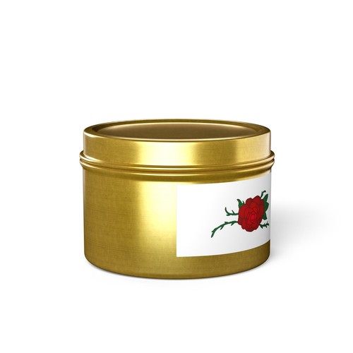 Rose Scented Tin Candle, Romantic Gift, Home Decor, Aromatherapy, Self-Care - Picture 31 of 37
