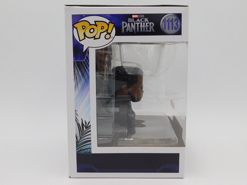 Funko POP! Figura de vinilo exclusiva Black Panther T'Challa On Throne Target #1113 - Imagen 4 de 9