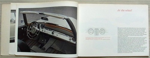 MERCEDES BENZ 230SL Car Sales Brochure Feb 1964 #P1092/1e 264 - Picture 5 of 10