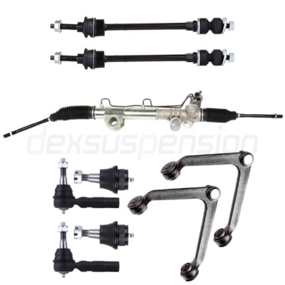 9x Fit For Dodge Ram 1500 4X4 / 5-Lug Power Steering Rack And Pinion Tie Rod End