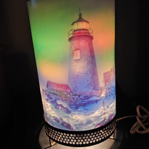 1956 L. A. Goodman Mfg. Co. Lighthouse & Sailing Ship Motion Lamp Light , Works - Video 1 of 1