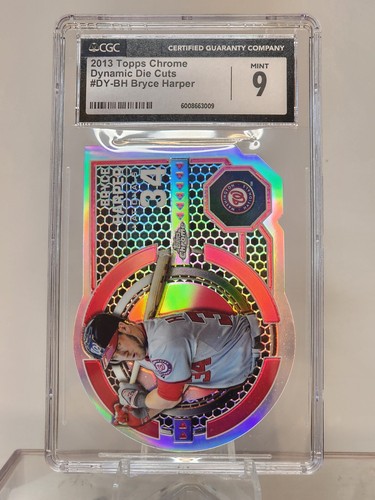 2013 Topps Chrome Dynamic Die Cuts Bryce Harper #DY-BH CGC 9 - Picture 1 of 2